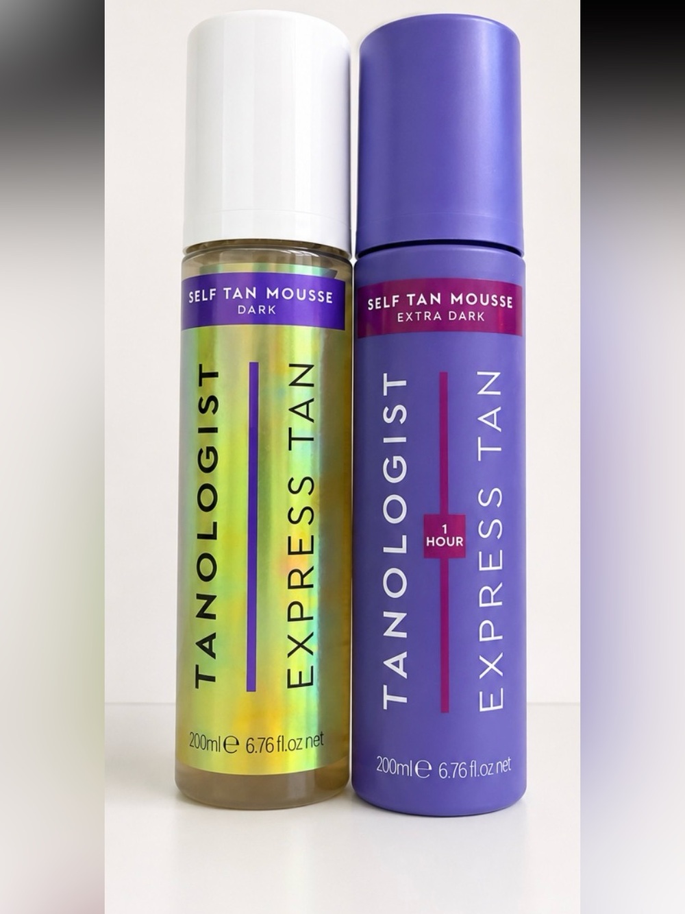 Tanologist Express Self Tan Mousse Bundle Dark & Extra Dark NEW Sealed